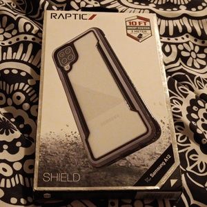 Raptic Samsung A12 phone case black & gray